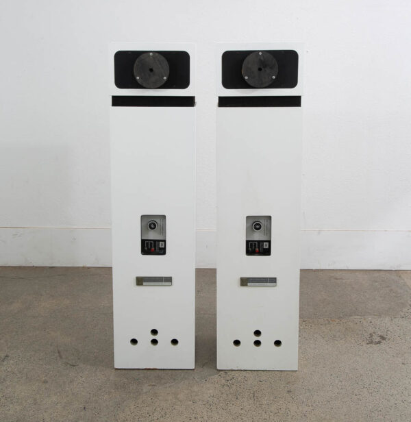 Mid Century Modern Speakers JBL Aquarius 4 IV White Speaker Set Hifi S109 Omni - Image 3