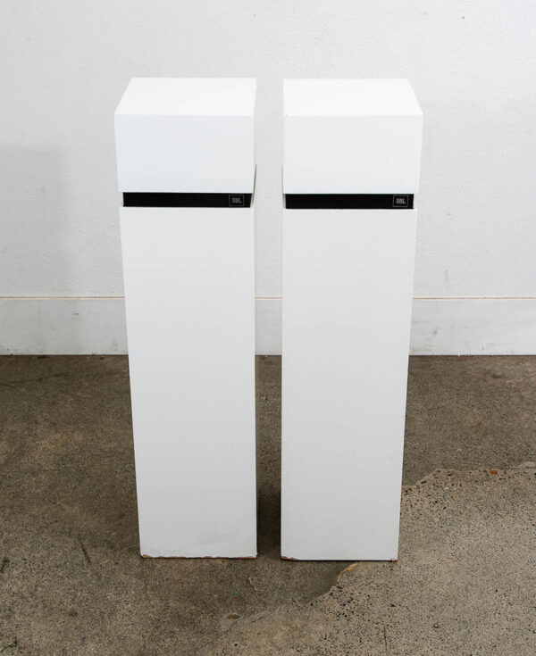 Mid Century Modern Speakers JBL Aquarius 4 IV White Speaker Set Hifi S109 Omni - Image 5