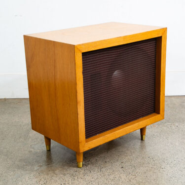 Mid Century Modern Speakers JBL Speaker D130 15" Woofer Blonde Wood Case 16 Ohm