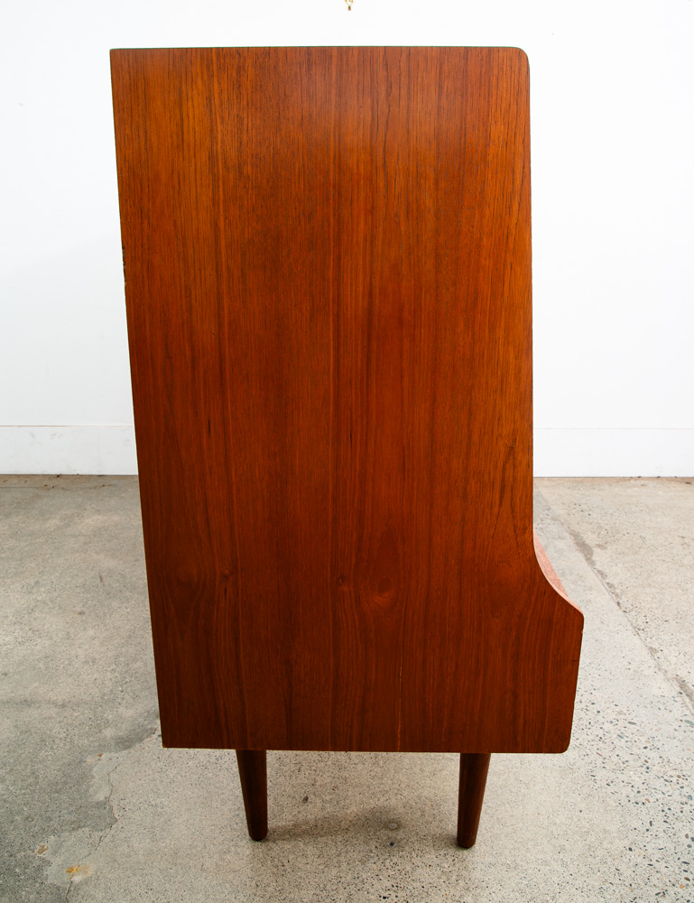 Mid Century Danish Modern Credenza Highboard Teak Wood 9 Drawers Bar Denmark Mcm - Image 3