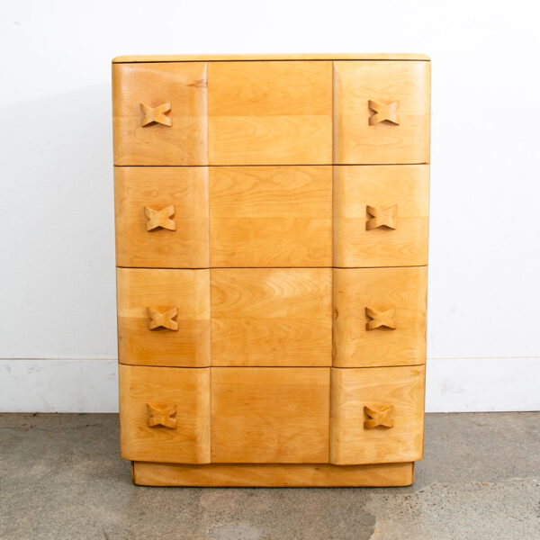 Mid Century Modern Highboy Dresser Maple 4 Drawer Heywood Wakefield Rio Vintage - Image 2