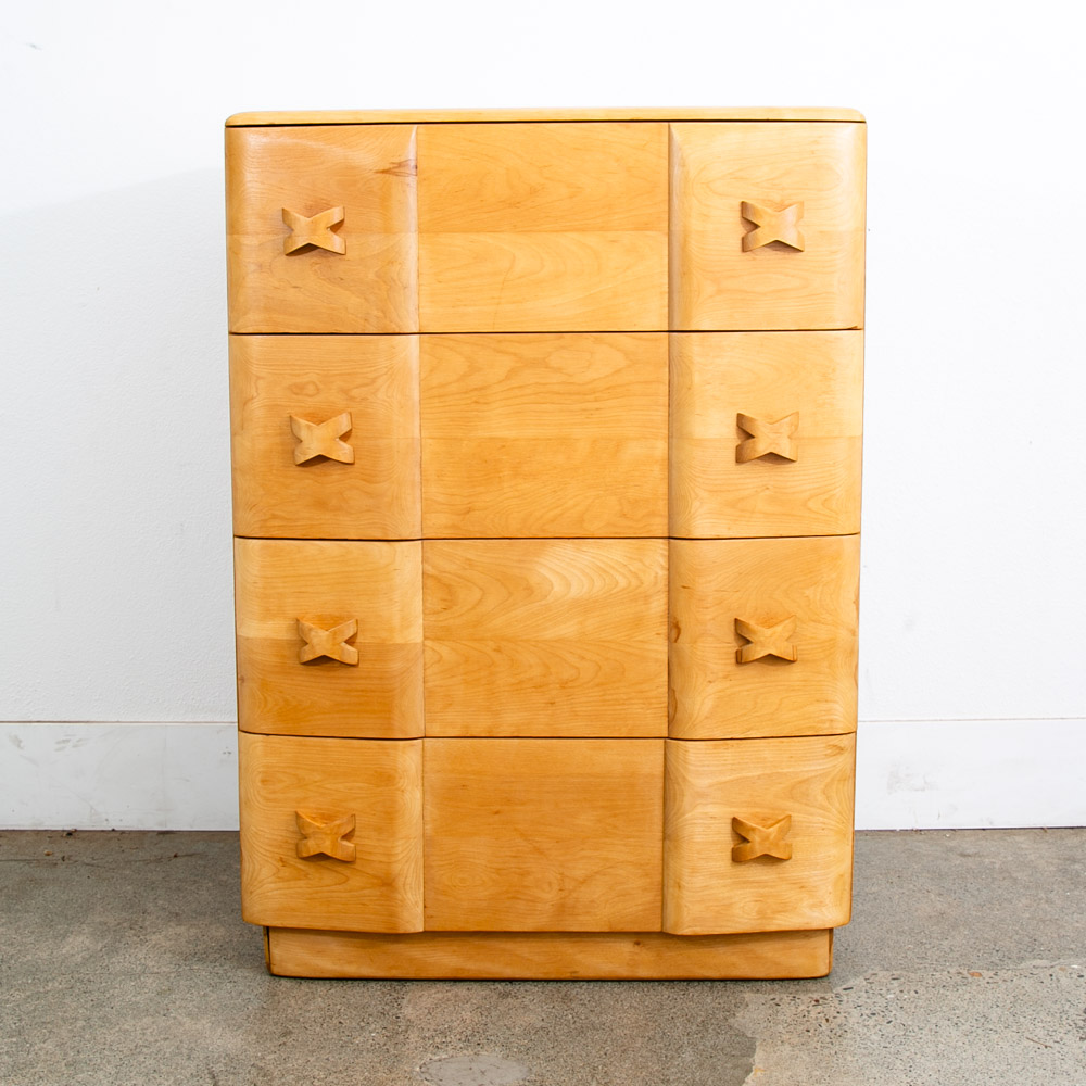 Mid Century Modern Highboy Dresser Maple 4 Drawer Heywood Wakefield Rio Vintage - Image 2