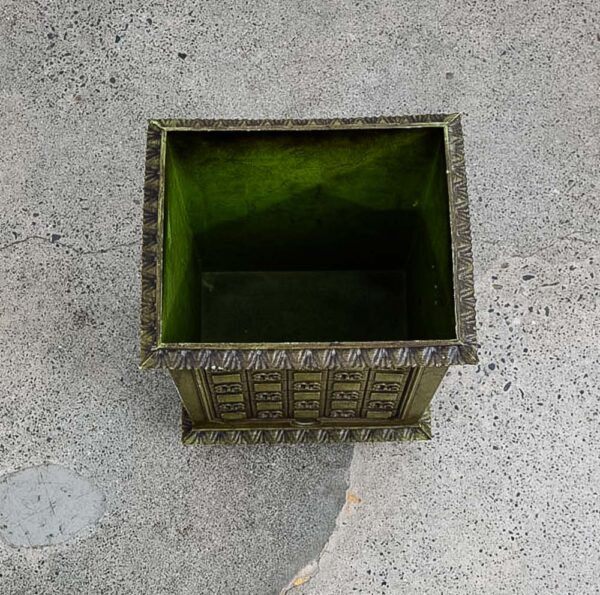 Mid Century Danish Modern Wastebasket Trash Can Bin Paper Basket Green Waste 70s - Image 10