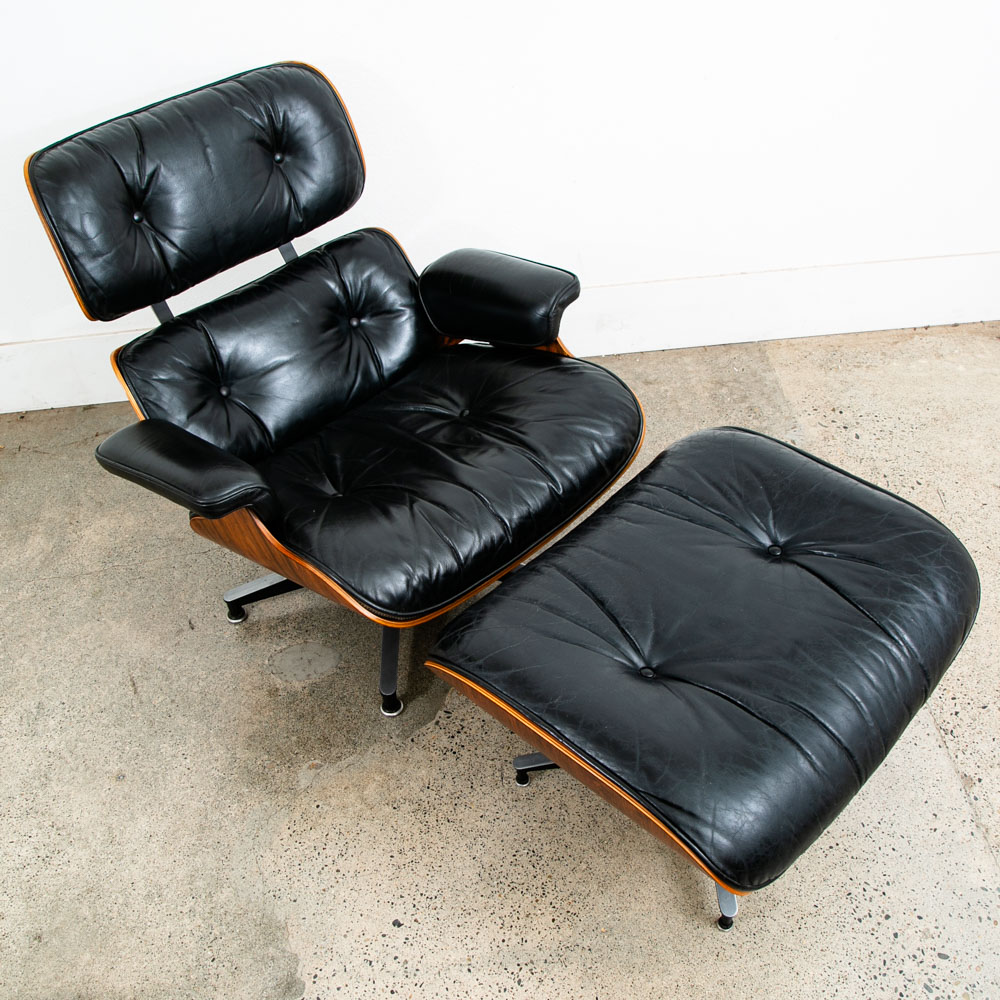 Mid Century Modern Lounge Chair Eames Herman Miller 670/671 Rosewood 1970s #2 NM - Image 10
