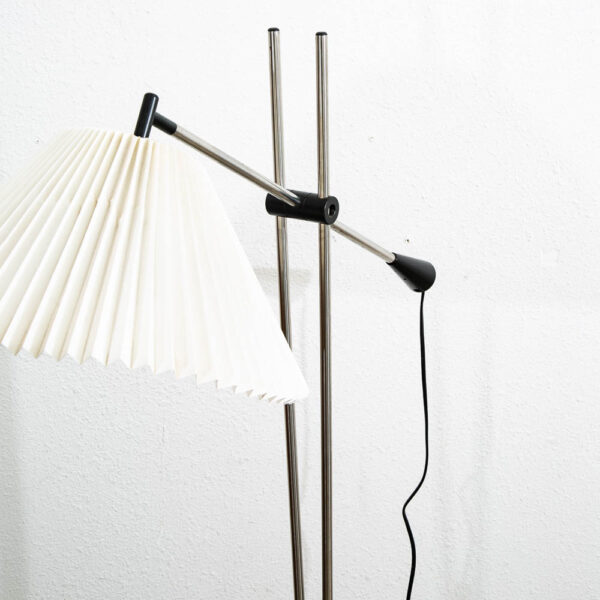 Mid century Modern Floor Lamp Chrome Adjustable Metal Vintage Silver Le Klint - Image 2