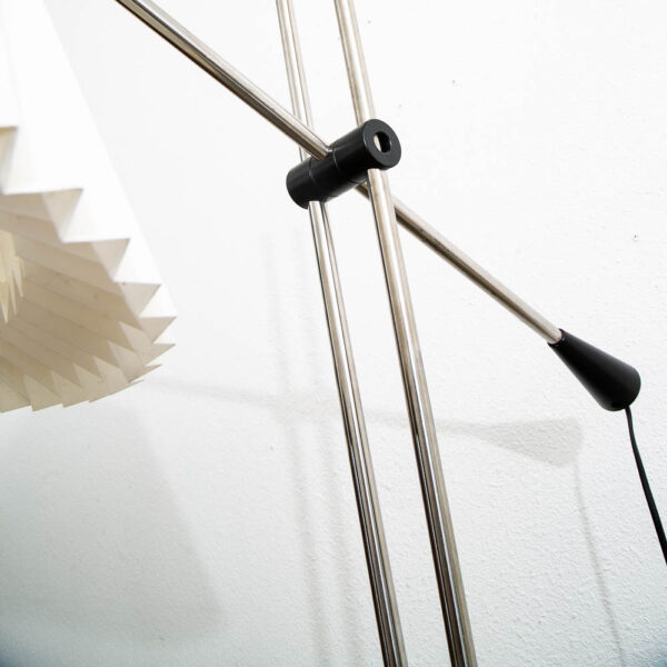 Mid century Modern Floor Lamp Chrome Adjustable Metal Vintage Silver Le Klint - Image 5