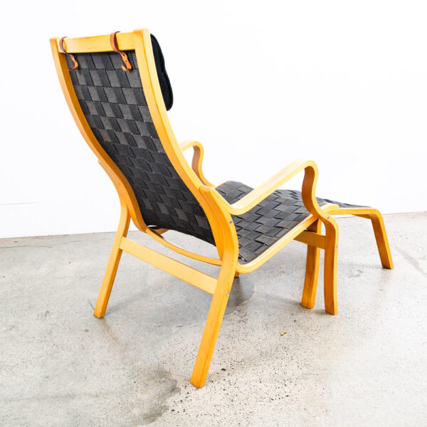 Mid Century Danish Modern Lounge Chair Set Armchair Black Finn Ostergaard Pair - Image 6