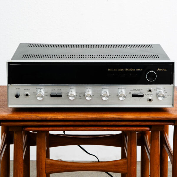 Vintage Sansui Reciever 5000A Solid State Black Case Stereo Tuner Amplifier Amp - Image 2
