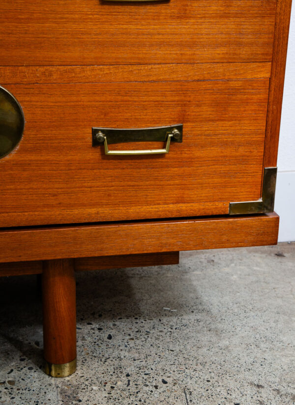 Mid Century Modern Credenza Bench Hutch Cabinet Dresser Teak Renzo Rutili Mcm - Image 7