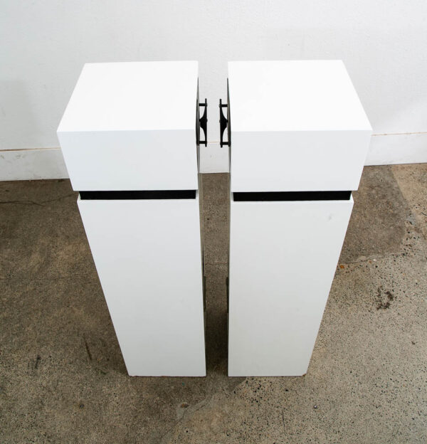 Mid Century Modern Speakers JBL Aquarius 4 IV White Speaker Set Hifi S109 Omni - Image 6