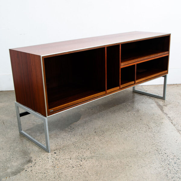 Mid Century Danish Modern Stereo Console Cabinet Rosewood Hifi Bang and Olufsen