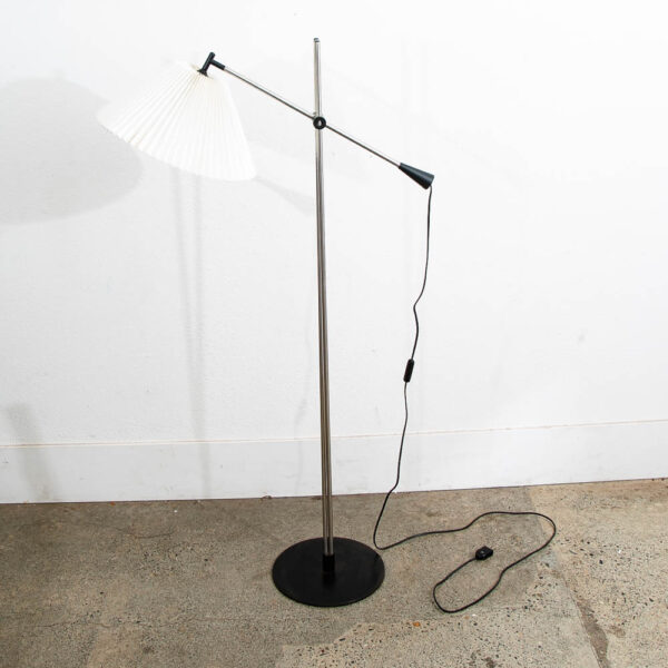 Mid century Modern Floor Lamp Chrome Adjustable Metal Vintage Silver Le Klint - Image 3