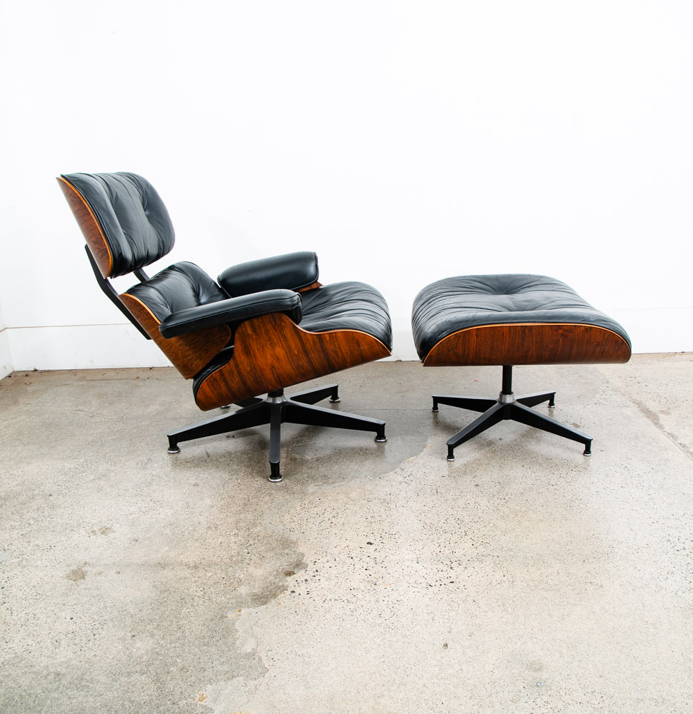 Mid Century Modern Lounge Chair Eames Herman Miller 670/671 Rosewood 1970s #2 NM - Image 6
