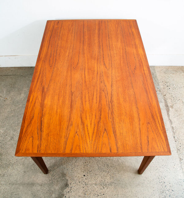 Mid Century Danish Modern Dining Table Teak Extension 2 Draw Leaf Denmark Mcm - Image 2