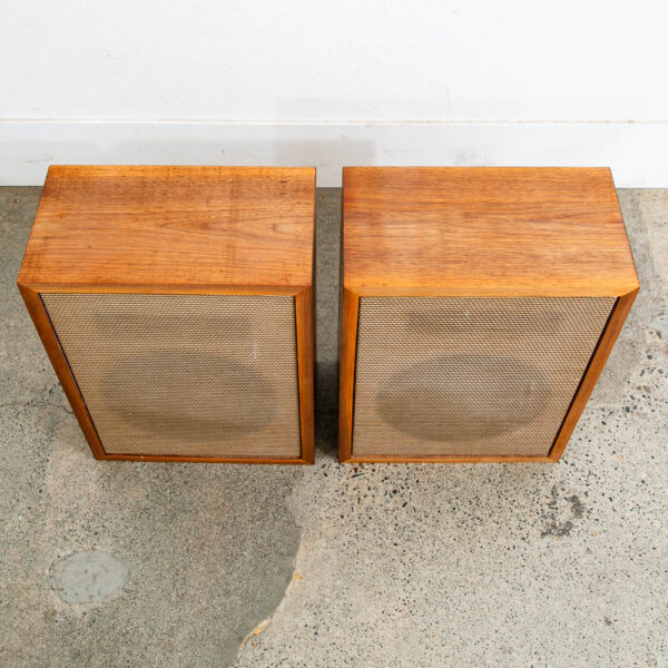 Mid Century Modern Speakers Knight Set KN820 Walnut Audiophile Hifi Pair Vintage - Image 9