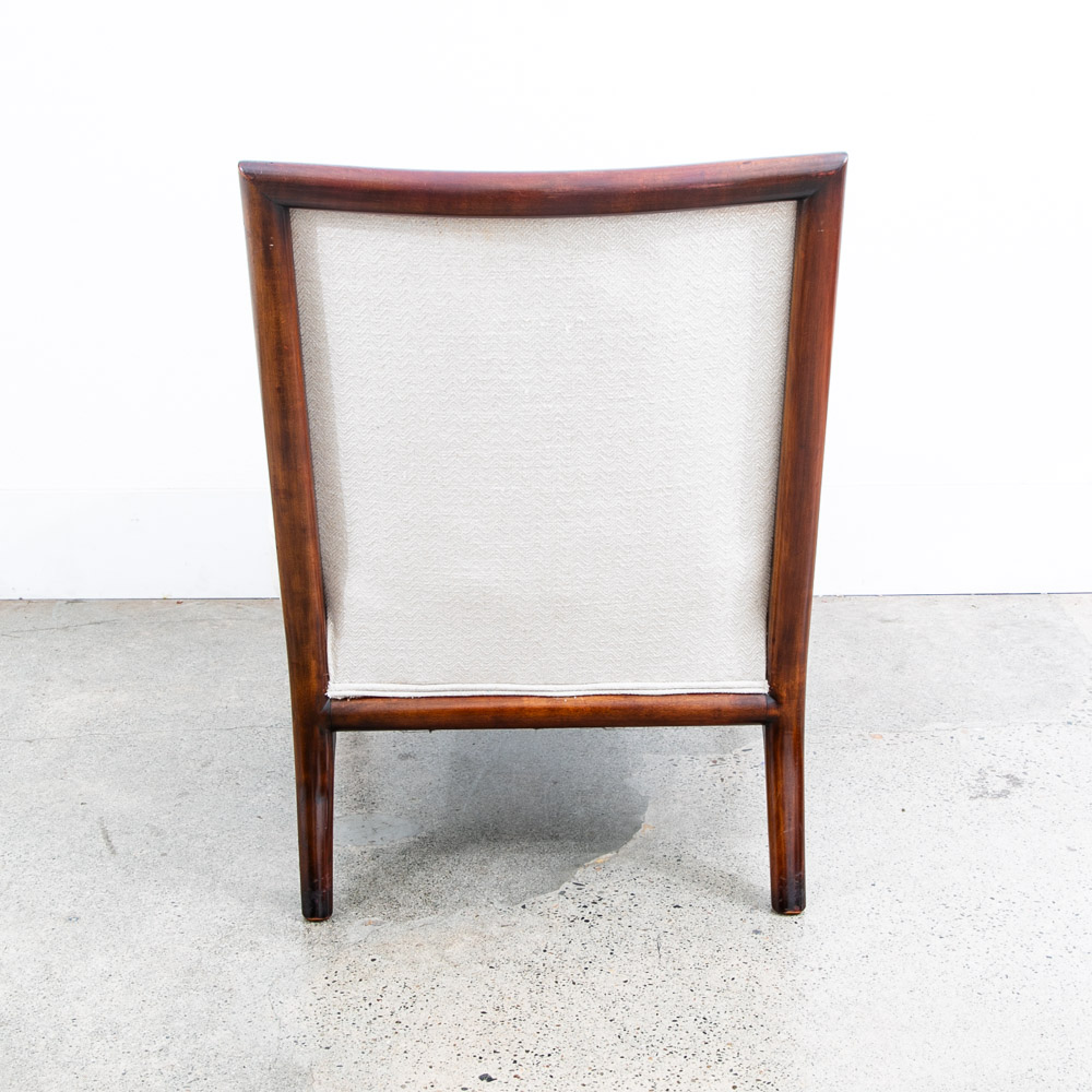 Mid Century Modern Lounge Chairs Slipper T.H. Robsjohn-Gibbings Widdicomb White - Image 4