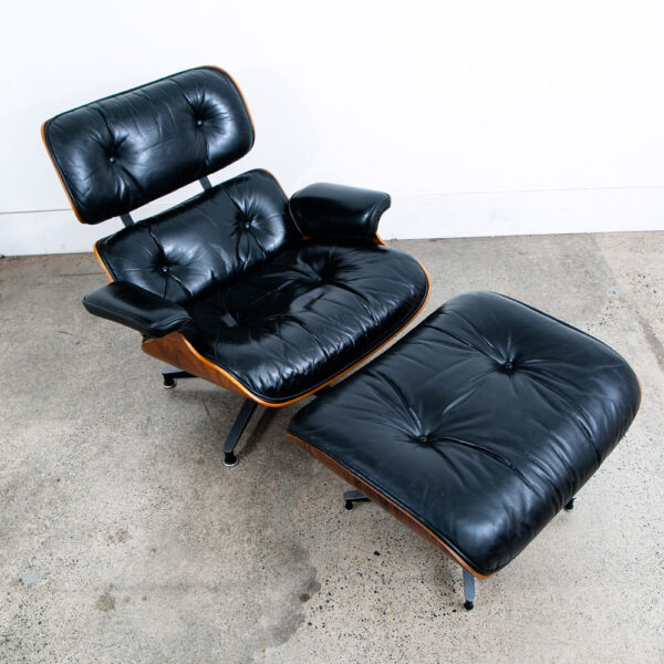 Mid Century Modern Lounge Chair Eames Herman Miller 670/671 Rosewood 1970s Mcm - Image 4