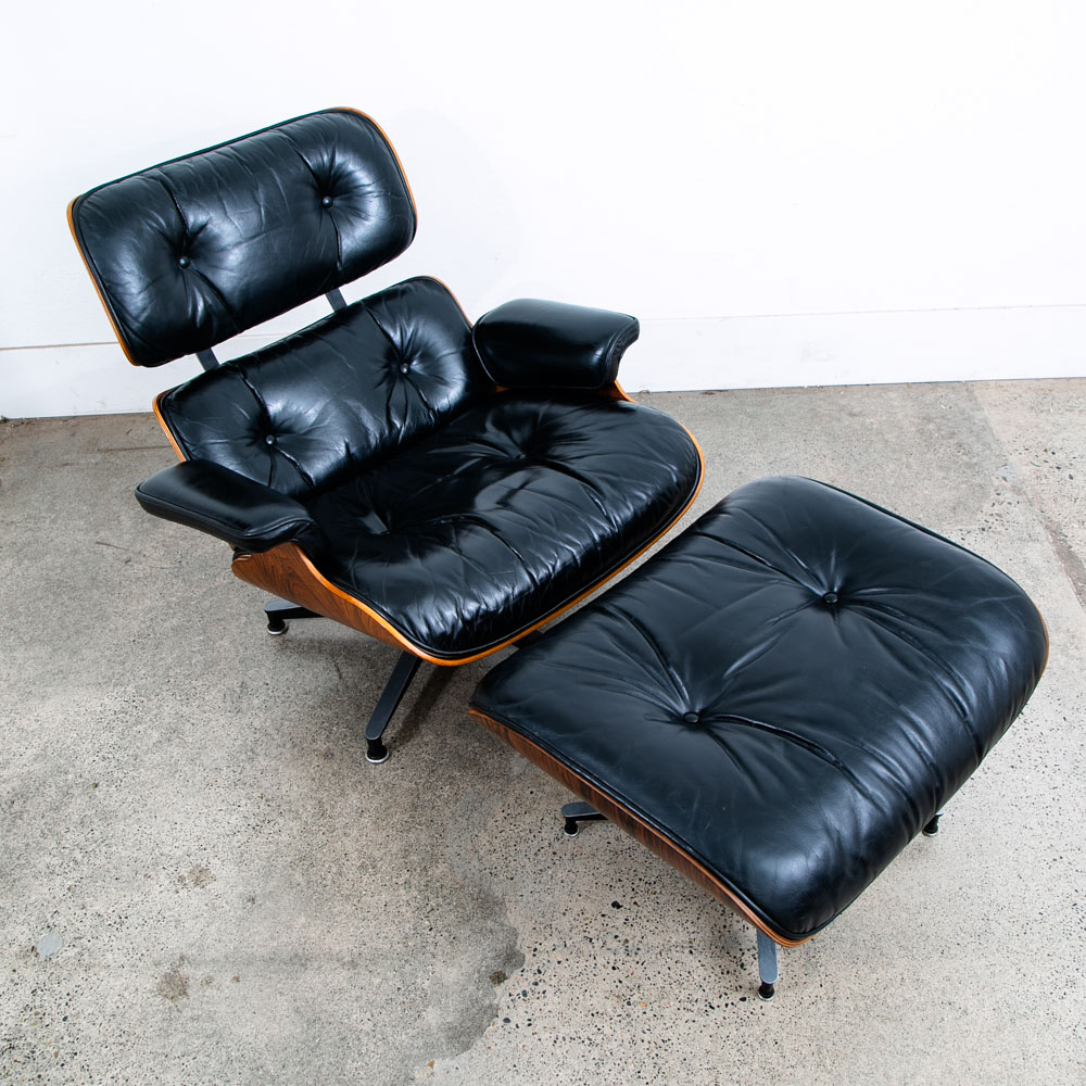 Mid Century Modern Lounge Chair Eames Herman Miller 670/671 Rosewood 1970s Mcm - Image 4