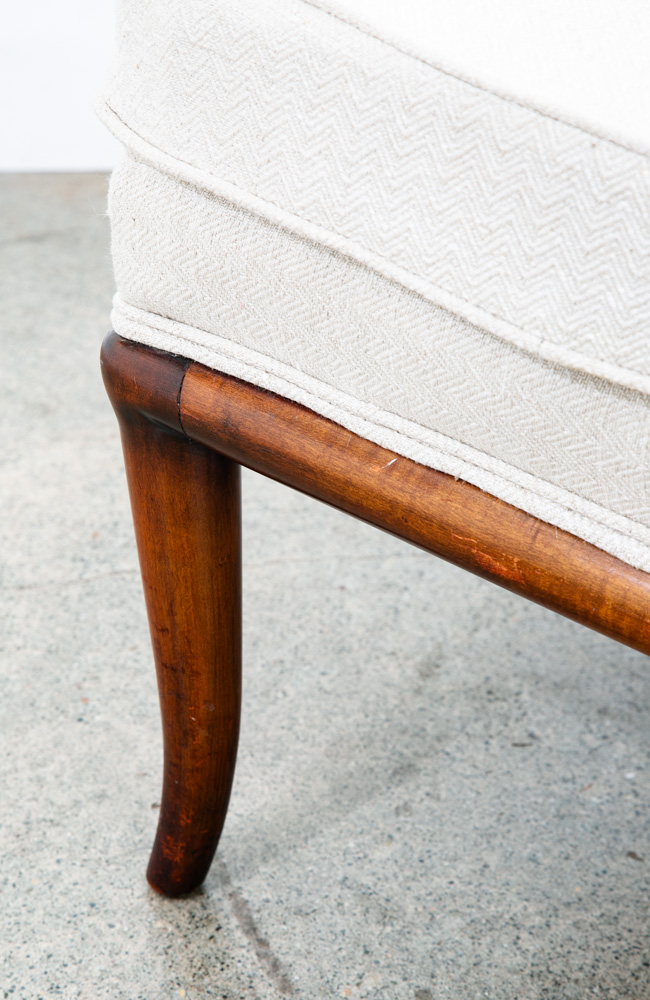 Mid Century Modern Lounge Chairs Slipper T.H. Robsjohn-Gibbings Widdicomb White - Image 11