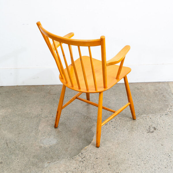 Mid Century Danish Modern Side Chair Armchair Wood FDB J42 Borge Mogensen Mcm - Image 10