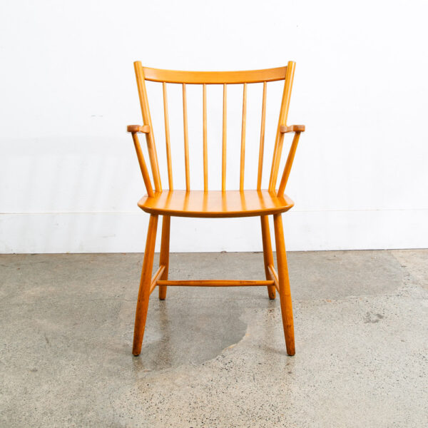 Mid Century Danish Modern Side Chair Armchair Wood FDB J42 Borge Mogensen Mcm - Image 12