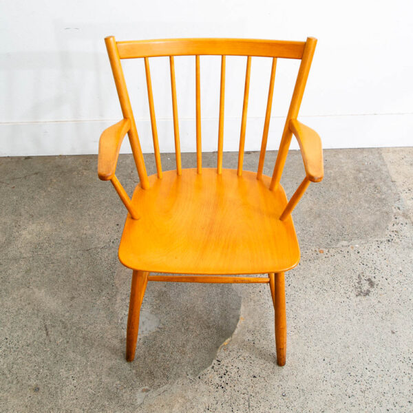 Mid Century Danish Modern Side Chair Armchair Wood FDB J42 Borge Mogensen Mcm - Image 5