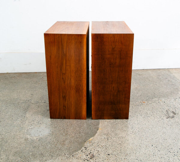 Mid Century Modern Speakers Knight Set KN820 Walnut Audiophile Hifi Pair Vintage - Image 3