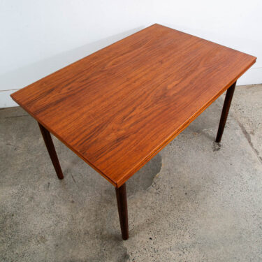 Mid Century Danish Modern Dining Table Teak Extension 2 Draw Leaf Denmark Mcm