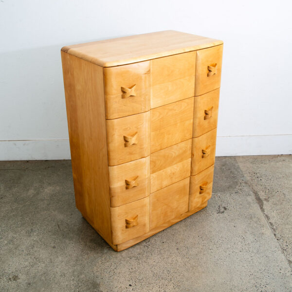Mid Century Modern Highboy Dresser Maple 4 Drawer Heywood Wakefield Rio Vintage - Image 10