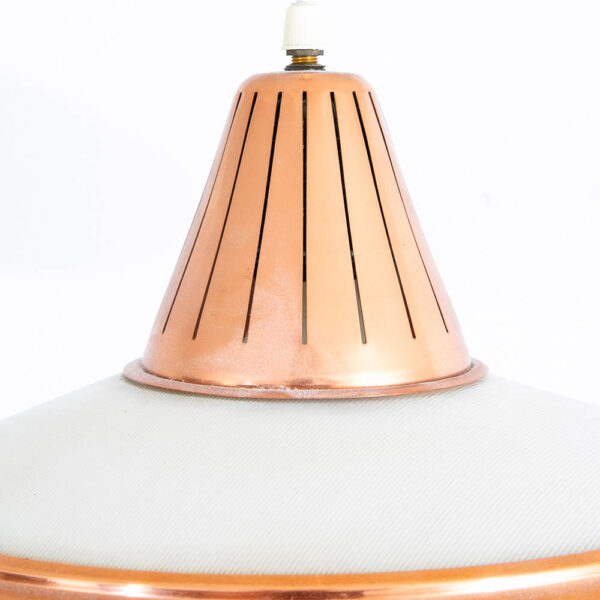 Mid Century Danish Modern Pendant Ceiling Lamp Light Copper Hanging Denmark Mcm - Image 12