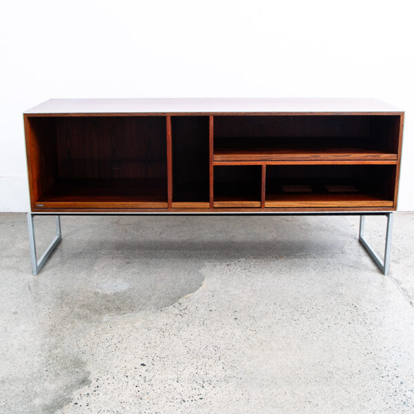 Mid Century Danish Modern Stereo Console Cabinet Rosewood Hifi Bang and Olufsen - Image 12