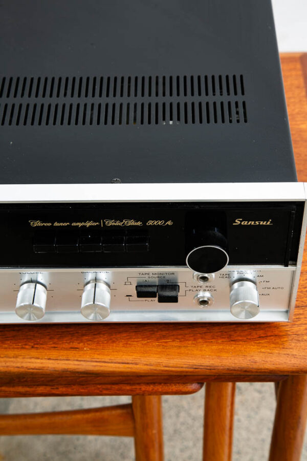 Vintage Sansui Reciever 5000A Solid State Black Case Stereo Tuner Amplifier Amp - Image 7