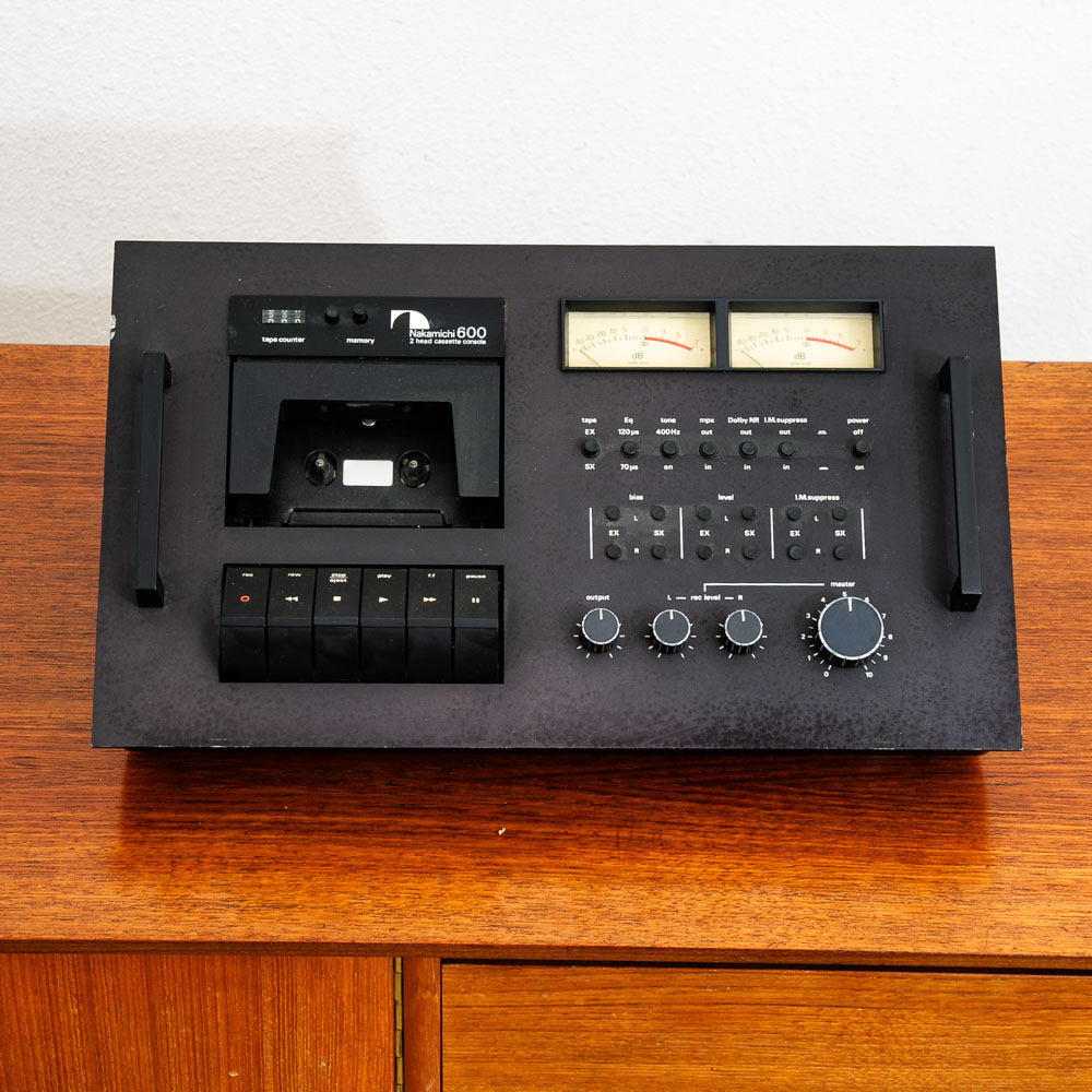 Vintage Tape Player Nakamichi 600 2 Head Cassette Recorder Deck Console Black - Image 2