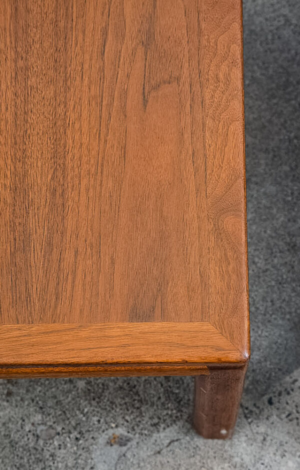 Mid Century Danish Modern End Tables Side Square Walnut Low Cube Nightstands Mcm - Image 10