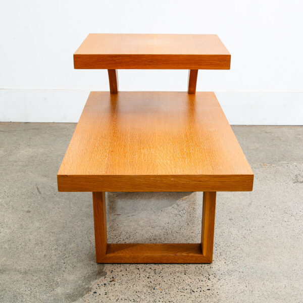 Mid Century Modern Nightstands Side Tables End Step Up Oak Mcm Vintage Blonde - Image 12