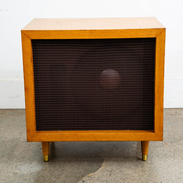 Mid Century Modern Speakers JBL Speaker D130 15" Woofer Blonde Wood Case 16 Ohm - Image 2