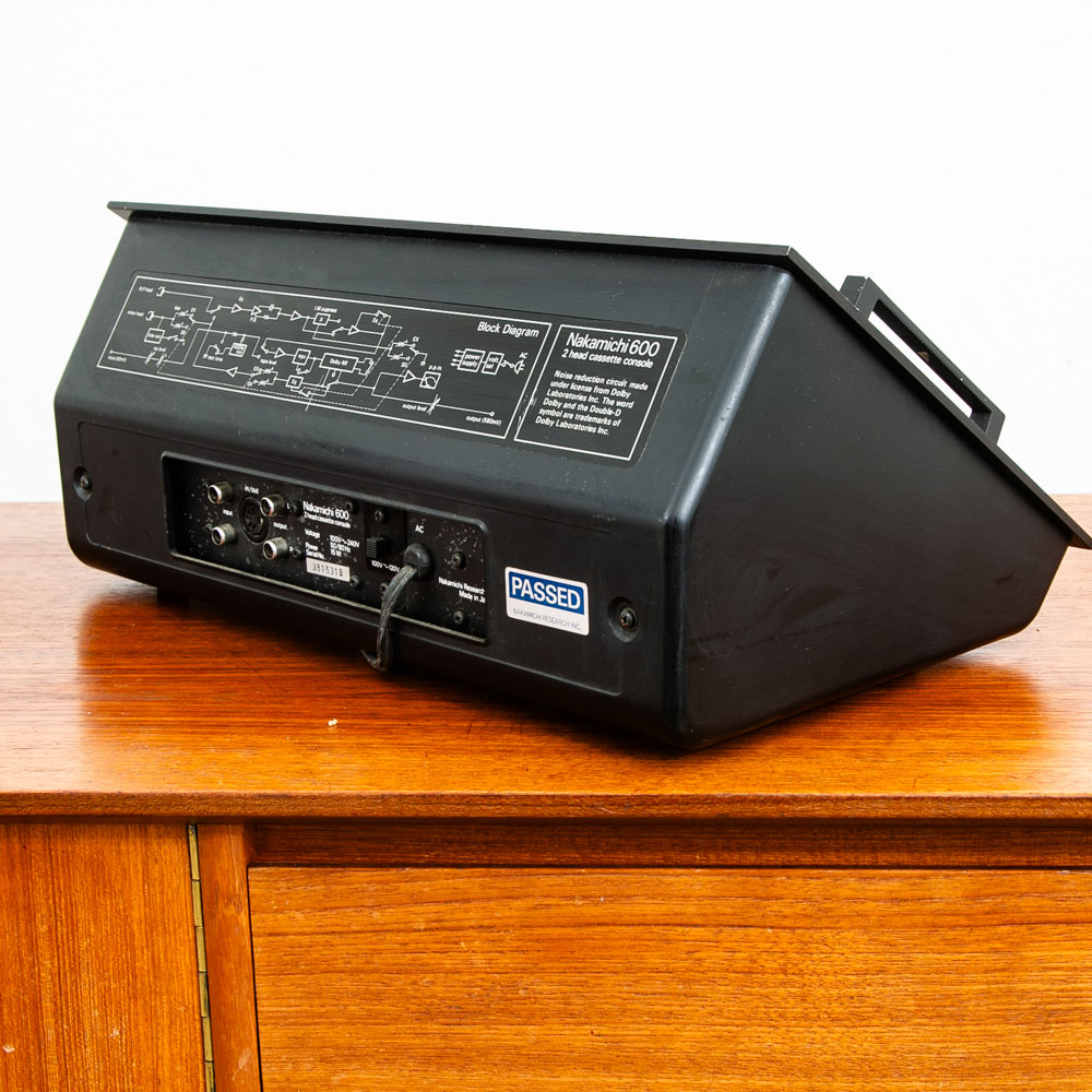 Vintage Tape Player Nakamichi 600 2 Head Cassette Recorder Deck Console Black - Image 4