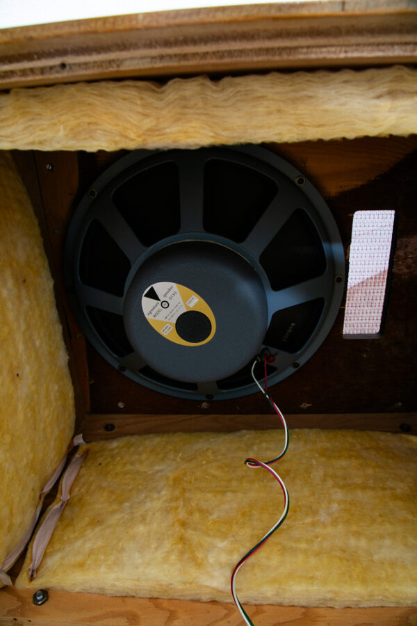Mid Century Modern Speakers JBL Speaker D130 15" Woofer Blonde Wood Case 16 Ohm - Image 5