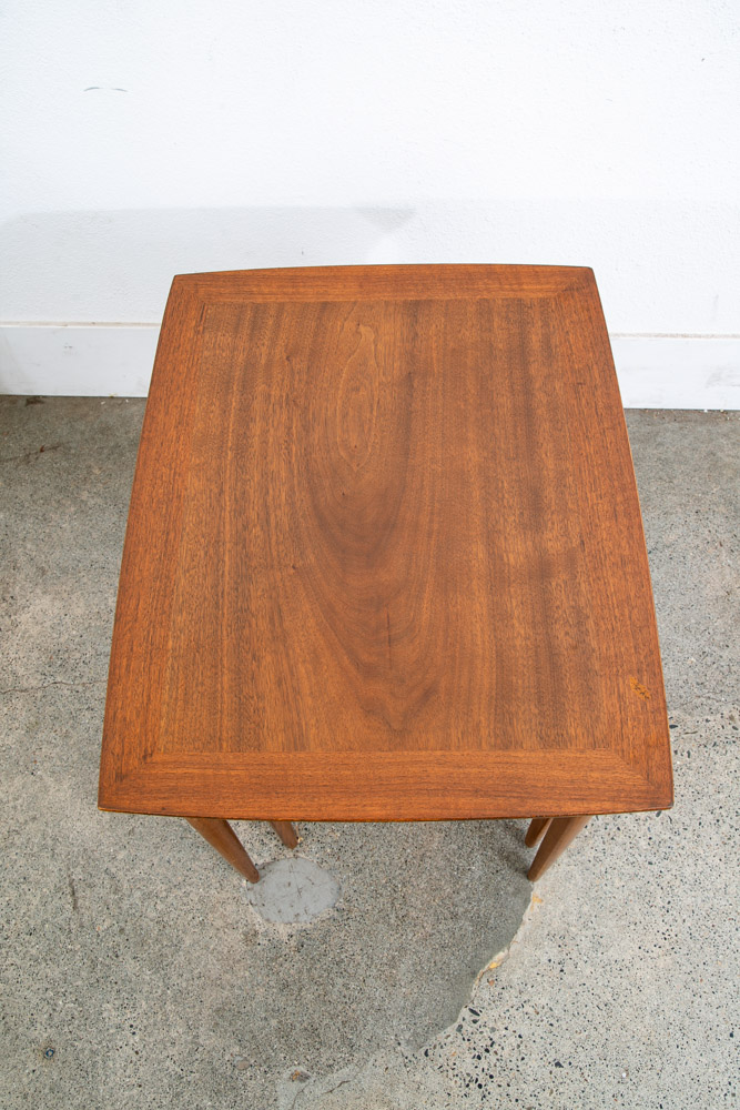 Mid Century Modern Nesting Tables Walnut Set 3 Heritage Henredon Vintage Three M - Image 11