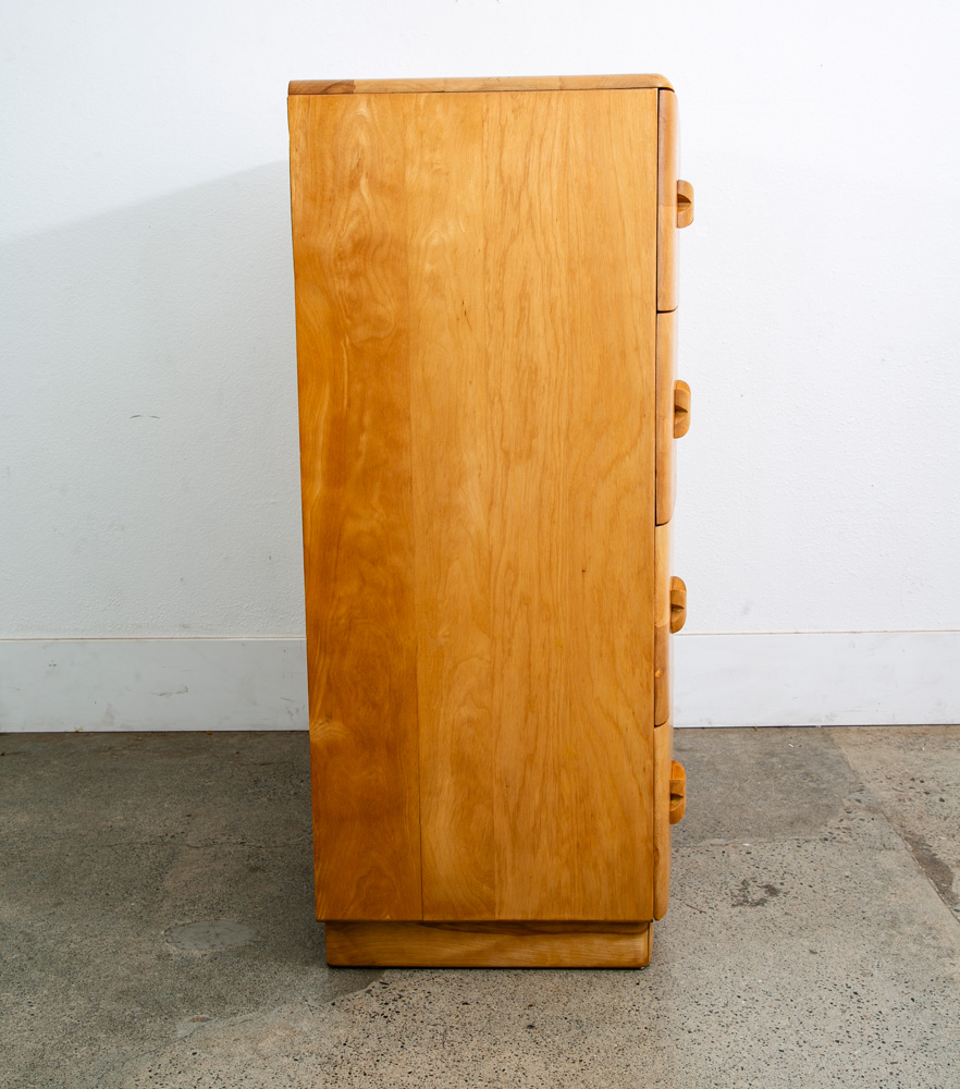 Mid Century Modern Highboy Dresser Maple 4 Drawer Heywood Wakefield Rio Vintage - Image 4