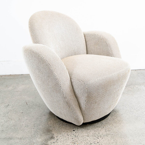 Modern Lounge Chairs Swivel Tan Larry Laslo Directional Vintage Mcm Contemporary - Image 10