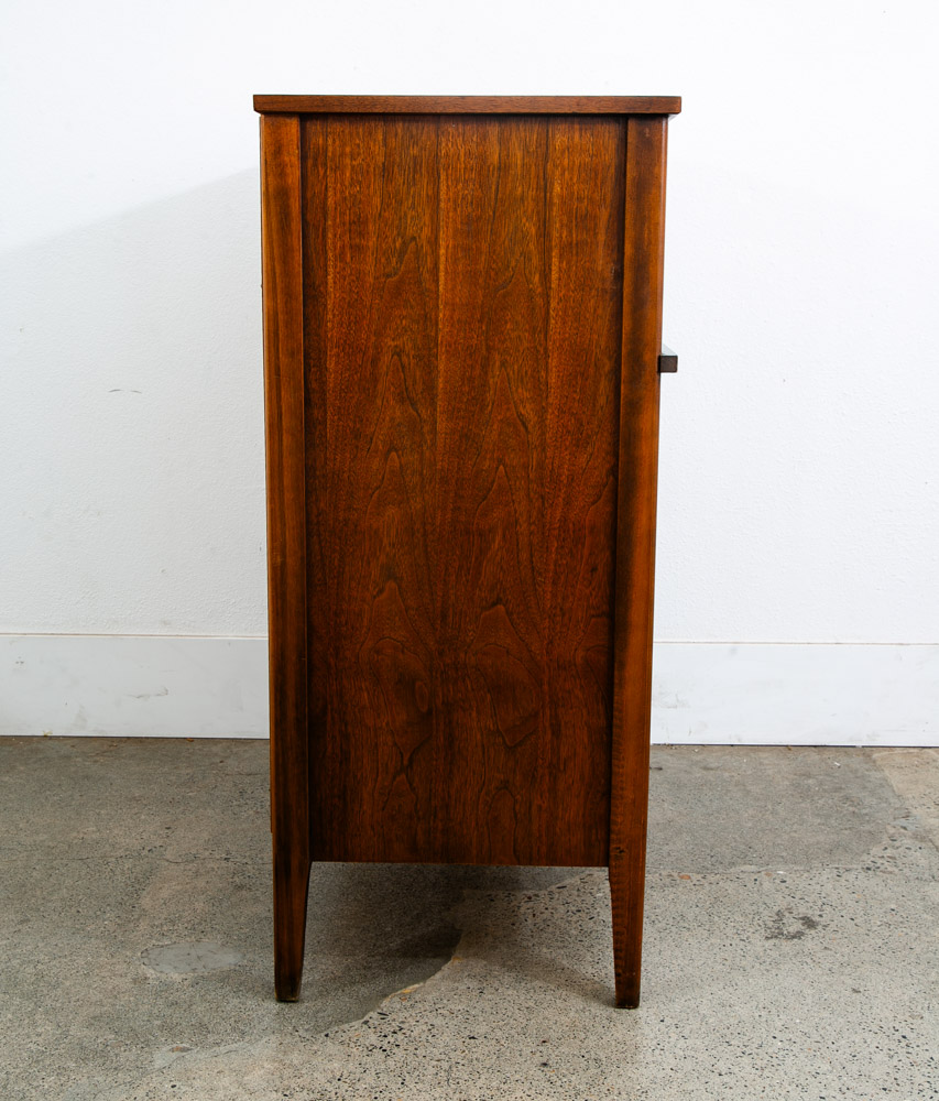 Mid Century Danish Modern Highboy Dresser Walnut 4 Drawer Danish Mcm Vintage 60s - Image 3