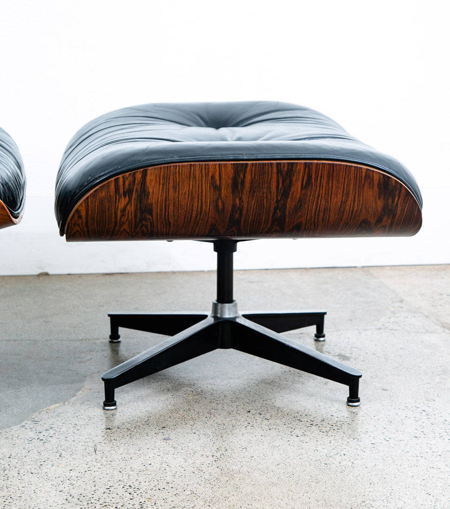 Mid Century Modern Lounge Chair Eames Herman Miller 670/671 Rosewood 1970s Mcm - Image 8