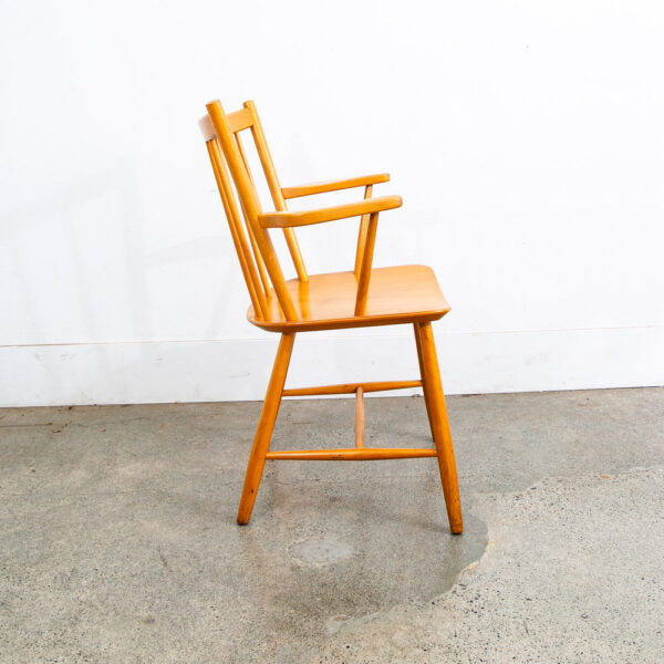 Mid Century Danish Modern Side Chair Armchair Wood FDB J42 Borge Mogensen Mcm - Image 3