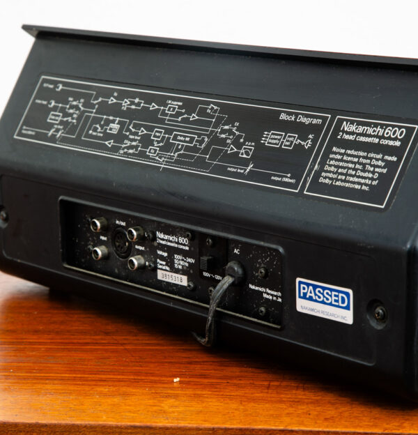 Vintage Tape Player Nakamichi 600 2 Head Cassette Recorder Deck Console Black - Image 6
