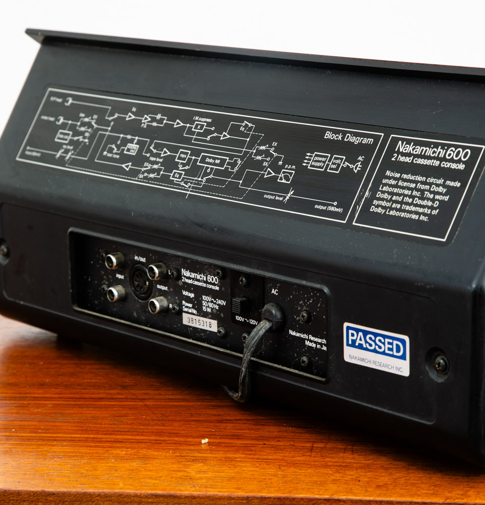 Vintage Tape Player Nakamichi 600 2 Head Cassette Recorder Deck Console Black - Image 6
