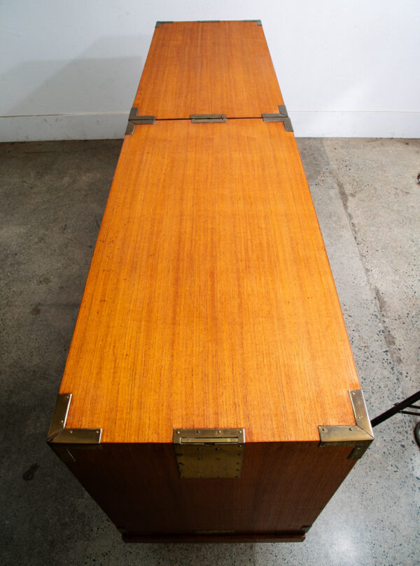 Mid Century Modern Credenza Bench Hutch Cabinet Dresser Teak Renzo Rutili Mcm - Image 12