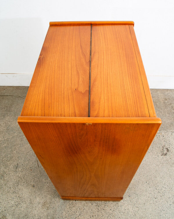 Mid Century Danish Modern Desk Vanity Office Wood 5 Drawers Denmark Mirror Mcm - Image 10
