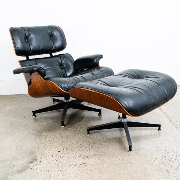 Mid Century Modern Lounge Chair Eames Herman Miller 670/671 Rosewood 1970s #2 NM - Image 2