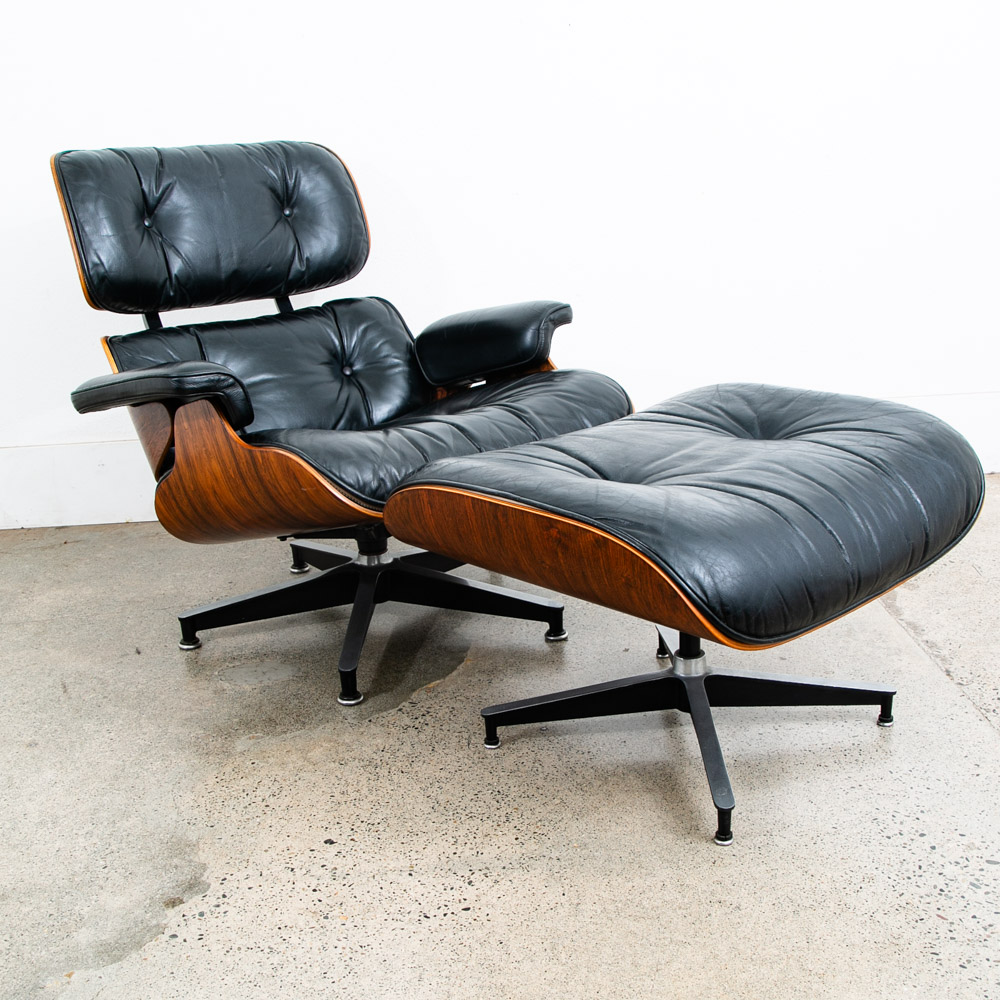 Mid Century Modern Lounge Chair Eames Herman Miller 670/671 Rosewood 1970s #2 NM - Image 2